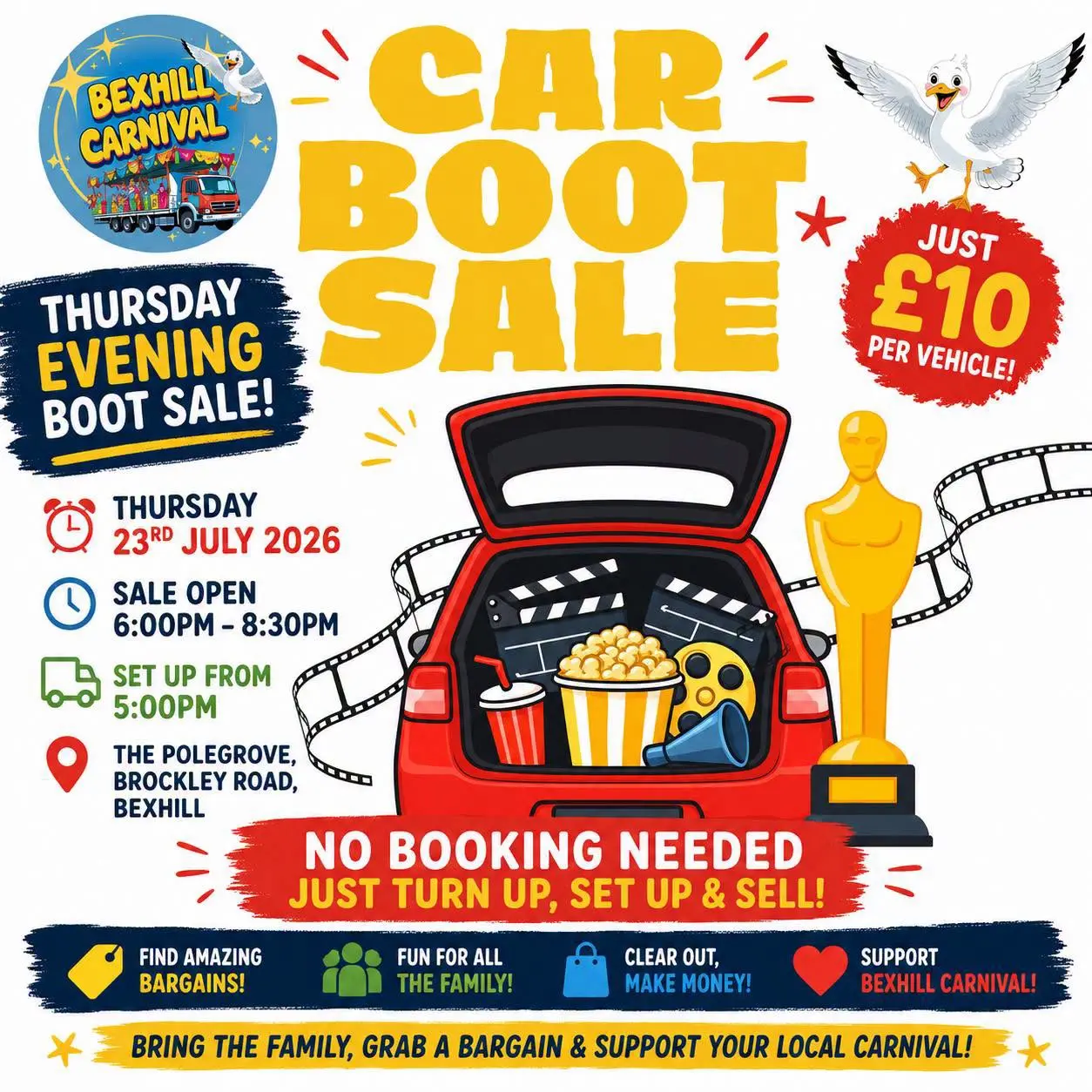 Bexhill Carnival Car Boot Sale Bexhill Carnival Car Boot Sale