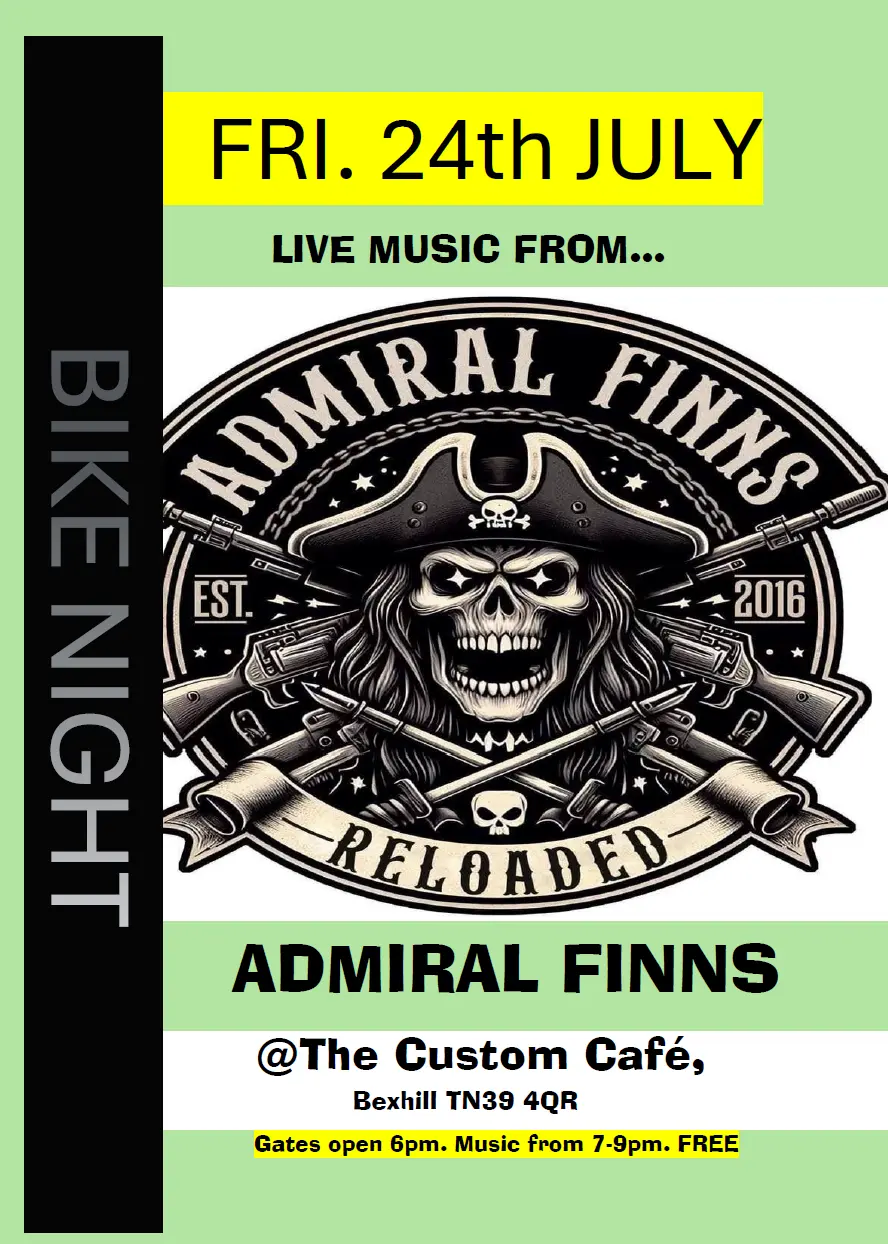 Bike Night Live Band: Admiral Finns Reloaded Bike Night Live Band: Admiral Finns Reloaded