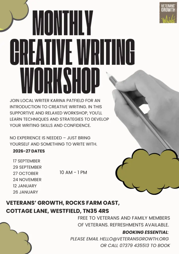Monthly Creative Writing Workshop for Veterans