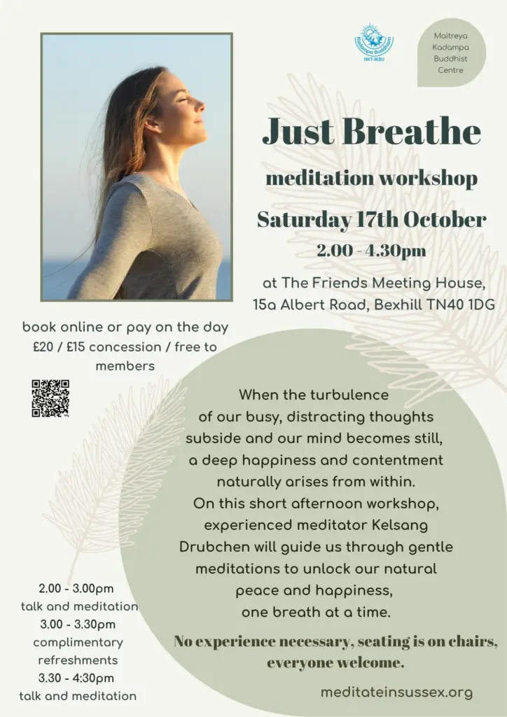 Just Breathe meditation workshop